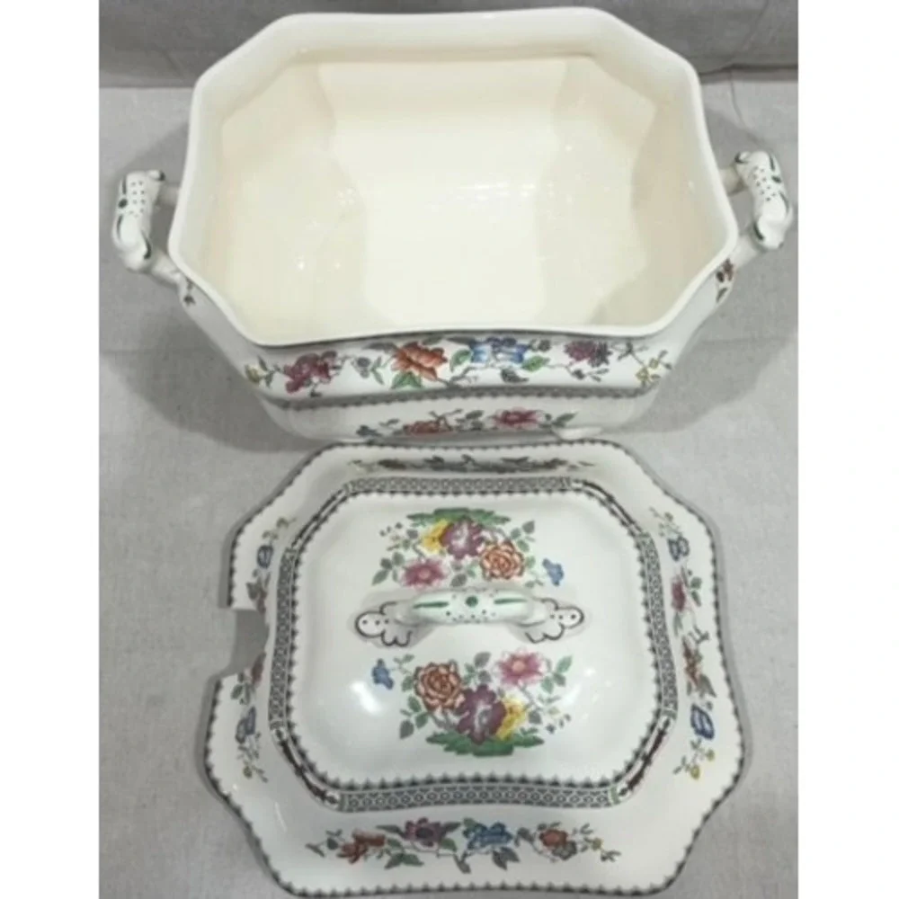 Spode Chinese Rose Soup Tureen with Lid 2/9253-AO Staffordshire England 1815